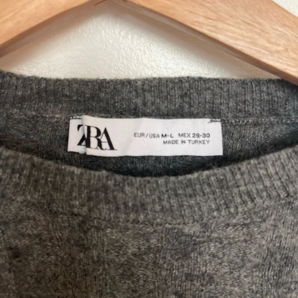 Zara Channel Sweater Heathered Gray - Picture 4 of 8